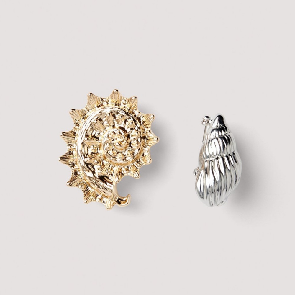 Double shell brooch - Picture 3 of 5